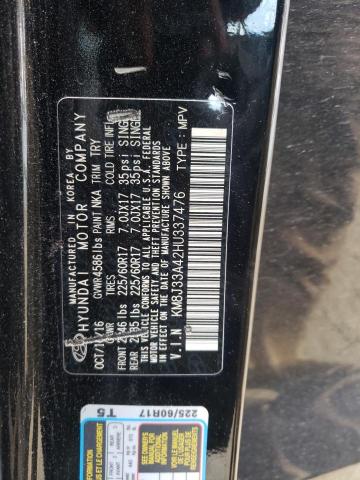 Photo 10 from auction – 2017 HYUNDAI TUCSON LIM with VIN KM8J33A42HU337476