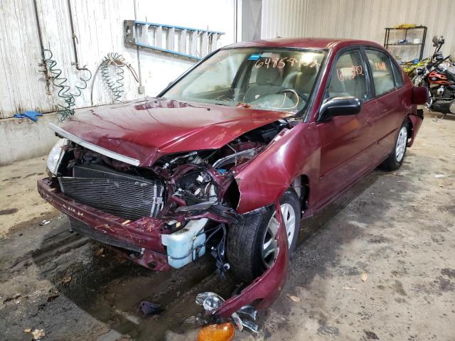 Photo 2 from auction – 2003 HONDA CIVIC EX with VIN 2HGES15523H596174