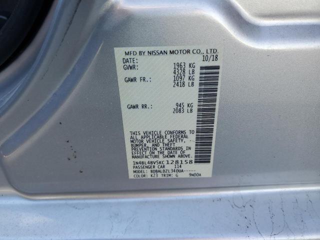 Photo 10 from auction – 2019 NISSAN ALTIMA S with VIN 1N4BL4BV5KC128158