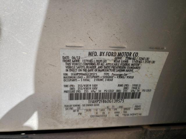 Photo 10 from auction – 2013 FORD TAURUS LIM with VIN 1FAHP2F86DG139575
