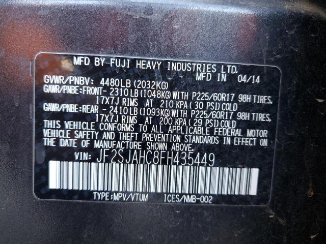 Photo 10 from auction – 2015 SUBARU FORESTER 2 with VIN JF2SJAHC8FH435449