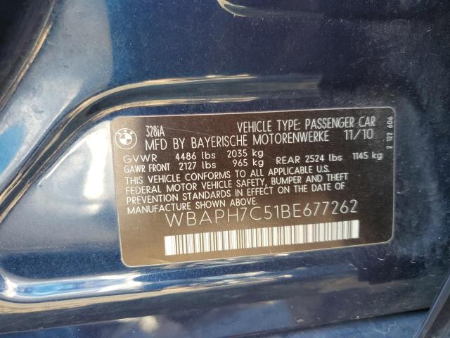 Photo 10 from auction – 2011 BMW 328 I with VIN WBAPH7C51BE677262