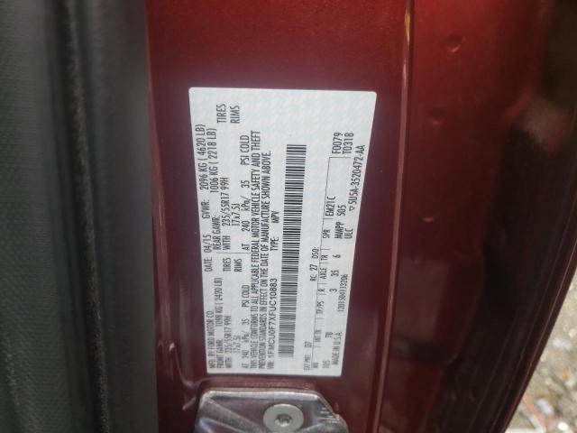Photo 10 from auction – 2015 FORD ESCAPE S with VIN 1FMCU0F7XFUC10883
