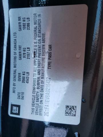 Photo 10 from auction – 2010 CHEVROLET CAMARO LS with VIN 2G1FA1EV8A9216437