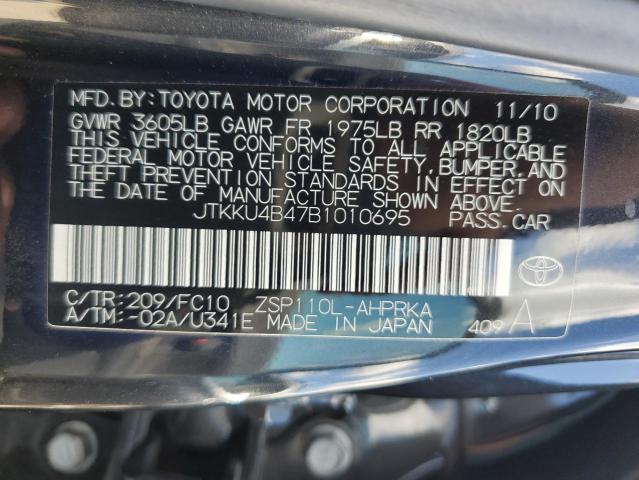 Photo 10 from auction – 2011 TOYOTA SCION XD with VIN JTKKU4B47B1010695