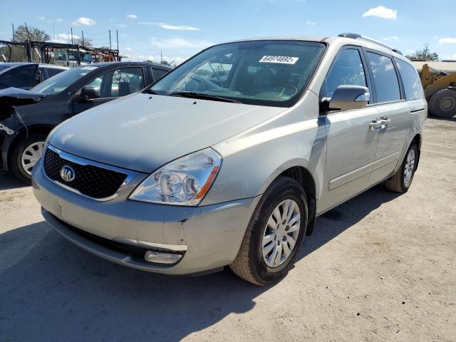 KIA SEDONA LX 2014 with VIN KNDMG4C74E6586767 - Photo from auction