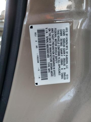 Photo 10 from auction – 2002 HONDA ODYSSEY EX with VIN 5FNRL18662B001459