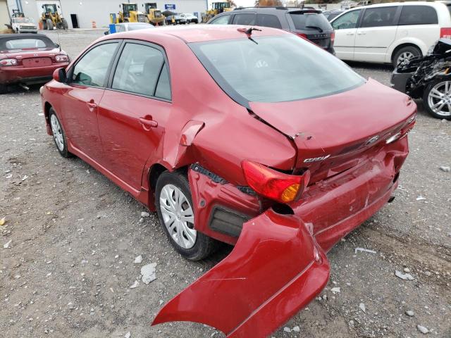Photo 3 from auction – 2009 TOYOTA COROLLA BA with VIN 1NXBU40E39Z050151