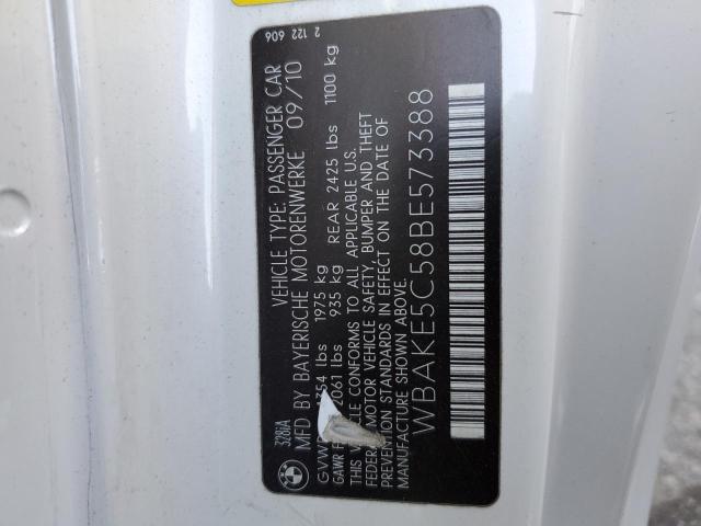 Photo 10 from auction – 2011 BMW 328 I SULE with VIN WBAKE5C58BE573388