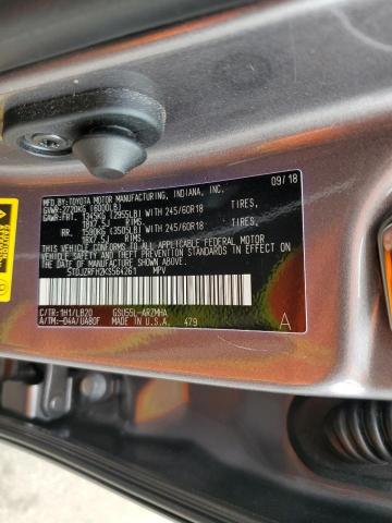 Photo 10 from auction – 2019 TOYOTA HIGHLANDER with VIN 5TDJZRFH2KS564261