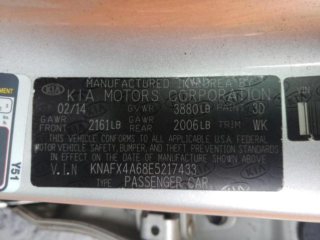 Photo 10 from auction – 2014 KIA FORTE LX with VIN KNAFX4A68E5217433