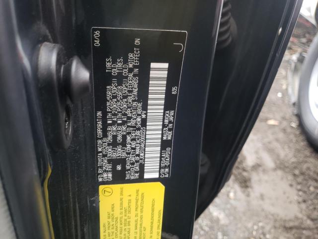 Photo 10 from auction – 2006 LEXUS RX 400 with VIN JTJGW31U462000223