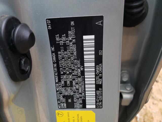 Photo 10 from auction – 2008 LEXUS RX 350 with VIN 2T2HK31UX8C057772