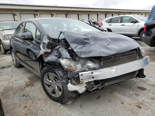HONDA CIVIC LX 2013 with VIN 19XFB2F55DE099611 - Photo from auction