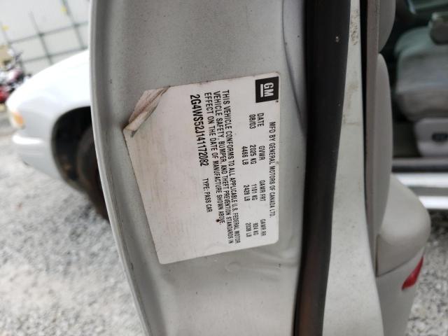 Photo 10 from auction – 2004 BUICK CENTURY CU with VIN 2G4WS52J141172082