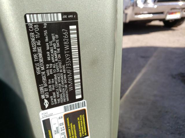 صورة رقم 10 من المزاد - 2009 MINI COOPER S مع VIN WMWMF735X9TW82667