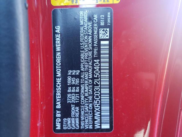 Photo 10 from auction – 2020 MINI COOPER S with VIN WMWXR5C03L2L50404