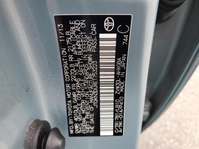 Photo 10 from auction – 2014 TOYOTA PRIUS with VIN JTDKN3DUXE1753223
