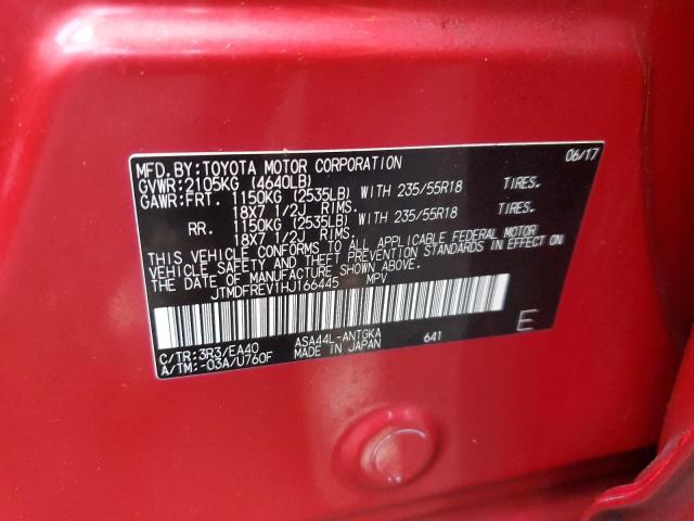 Photo 10 from auction – 2017 TOYOTA RAV4 LIMIT with VIN JTMDFREV1HJ166445