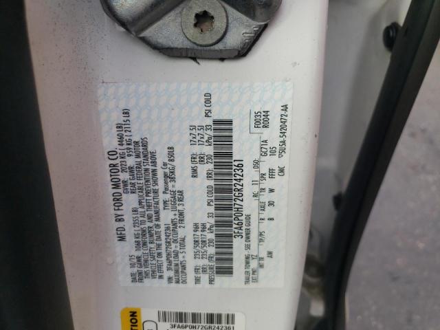 Photo 10 from auction – 2016 FORD FUSION SE with VIN 3FA6P0H72GR242361