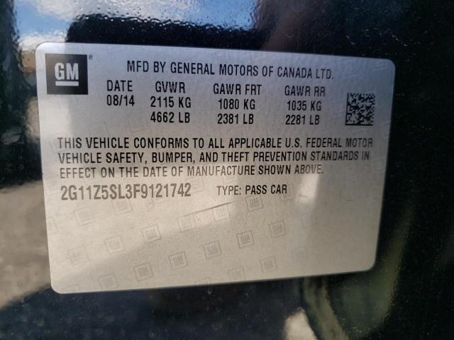 Photo 10 from auction – 2015 CHEVROLET IMPALA LS with VIN 2G11Z5SL3F9121742