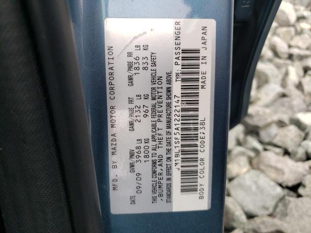 Photo 10 from auction – 2010 MAZDA 3 I with VIN JM1BL1SF5A1222147