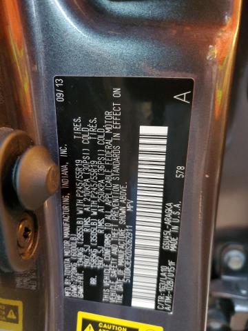 Photo 10 from auction – 2013 TOYOTA HIGHLANDER with VIN 5TDDK3EH2DS262911
