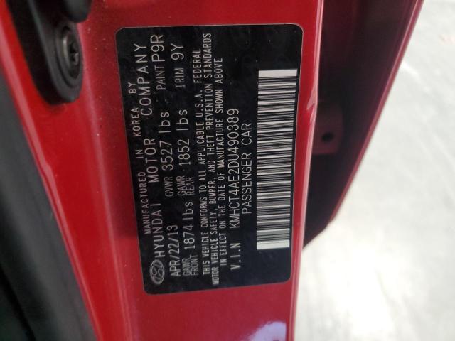 Photo 10 from auction – 2013 HYUNDAI ACCENT GLS with VIN KMHCT4AE2DU490389