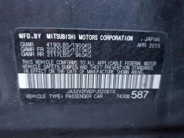 Photo 10 from auction – 2015 MITSUBISHI LANCER SE with VIN JA32V2FW2FU020610