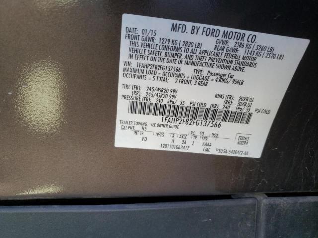 Photo 10 from auction – 2015 FORD TAURUS LIM with VIN 1FAHP2F82FG137566