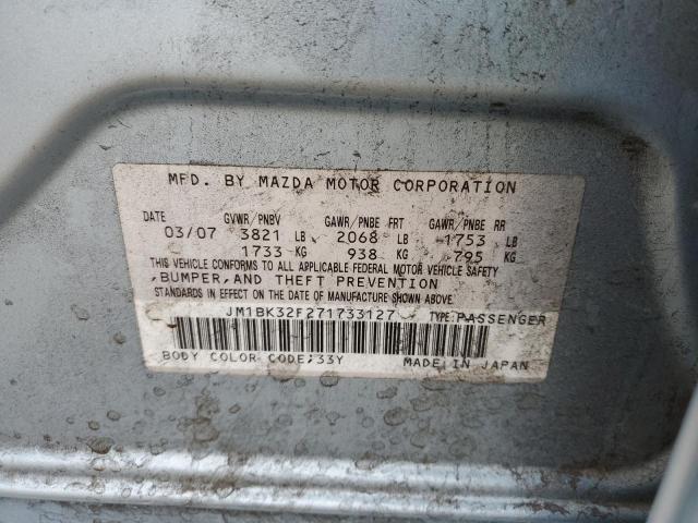 Photo 10 from auction – 2007 MAZDA 3 I with VIN JM1BK32F271733127