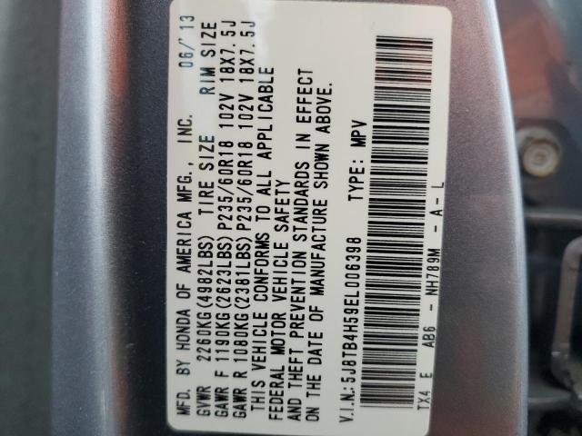 Photo 10 from auction – 2014 ACURA RDX TECHNO with VIN 5J8TB4H59EL006398