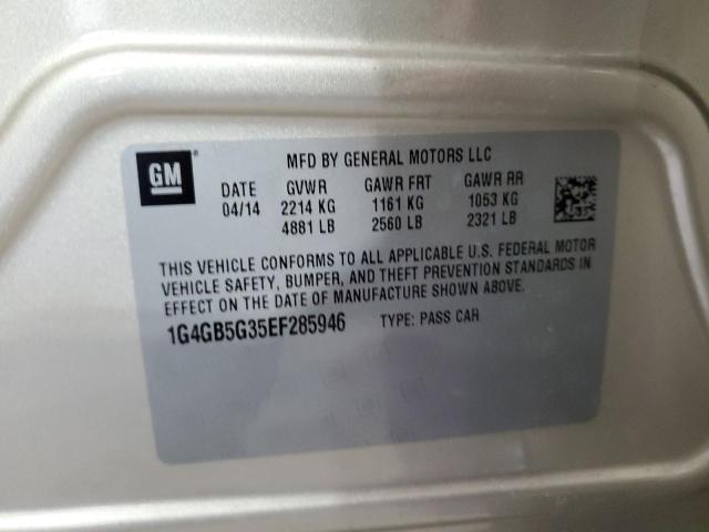 Photo 10 from auction – 2014 BUICK LACROSSE with VIN 1G4GB5G35EF285946
