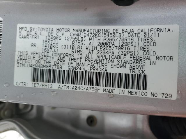 Photo 10 from auction – 2011 TOYOTA TACOMA DOU with VIN 3TMLU4EN4BM067780