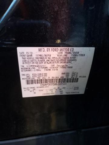 Photo 10 from auction – 2011 FORD TAURUS with VIN 1FAHP2EW3BG101511