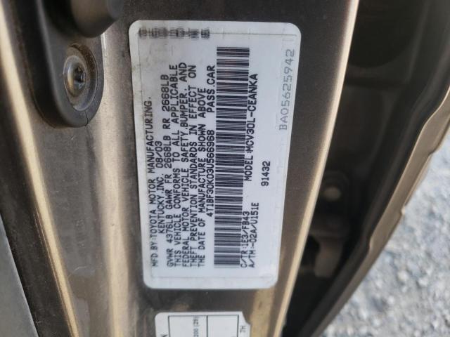 Photo 10 from auction – 2003 TOYOTA CAMRY LE with VIN 4T1BF30K03U566968