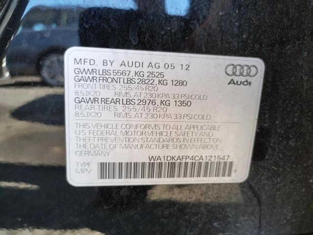 Photo 10 from auction – 2012 AUDI Q5 PREMIUM with VIN WA1DKAFP4CA121547