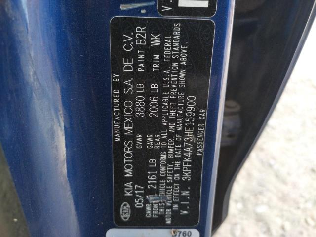 Photo 10 from auction – 2017 KIA FORTE LX with VIN 3KPFK4A73HE159900