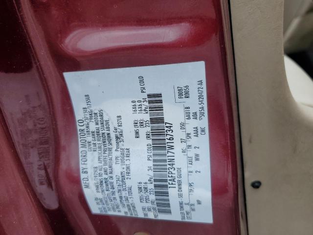 Photo 10 from auction – 2007 FORD FOCUS ZX4 with VIN 1FAFP34N17W167347