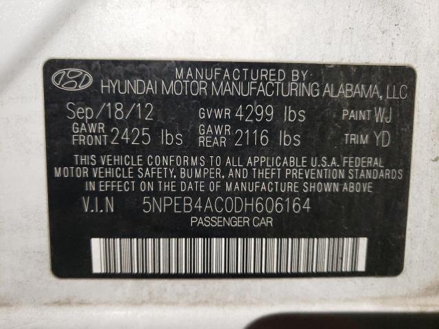 Photo 10 from auction – 2013 HYUNDAI SONATA GLS with VIN 5NPEB4AC0DH606164