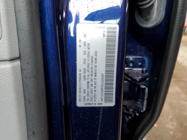 Photo 10 from auction – 2005 PORSCHE CAYENNE with VIN WP1AA29PX5LA20497