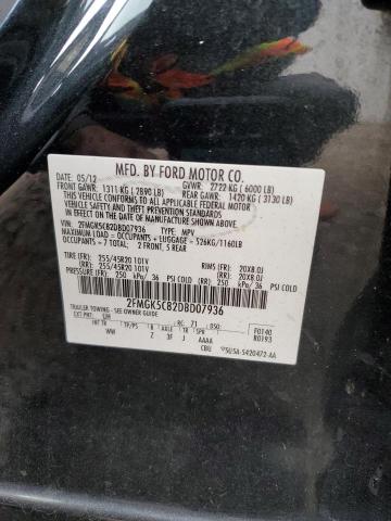 Photo 10 from auction – 2013 FORD FLEX SEL with VIN 2FMGK5C82DBD07936