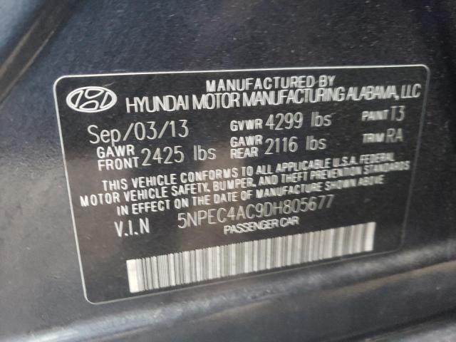 Photo 10 from auction – 2013 HYUNDAI SONATA SE with VIN 5NPEC4AC9DH805677