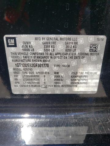 Photo 10 from auction – 2016 GMC SIERRA K25 with VIN 1GT12UE82GF301770