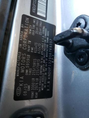 Photo 10 from auction – 2005 KIA SEDONA EX with VIN KNDUP132956769357
