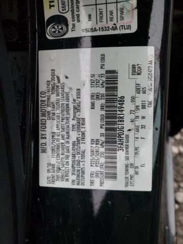 Photo 10 from auction – 2011 FORD FUSION SEL with VIN 3FAHP0JG1BR149486