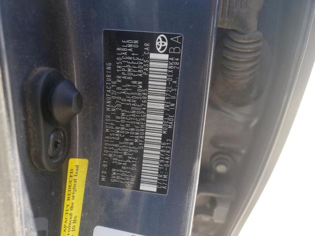 Photo 10 from auction – 2016 TOYOTA COROLLA L with VIN 5YFBURHE8GP476885