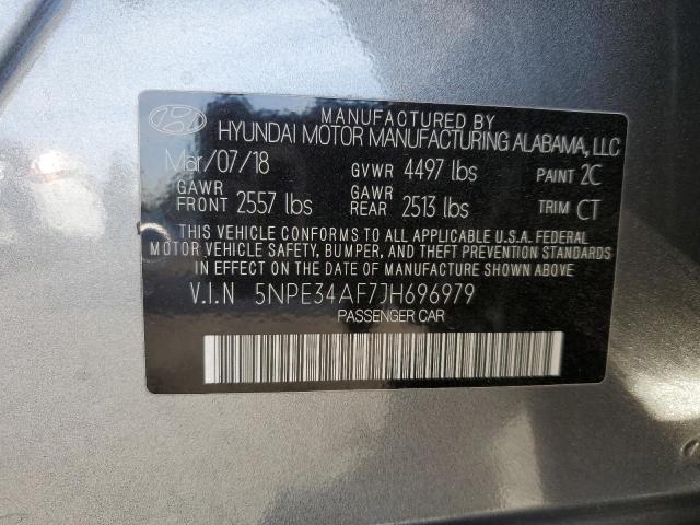 Photo 10 from auction – 2018 HYUNDAI SONATA SPO with VIN 5NPE34AF7JH696979