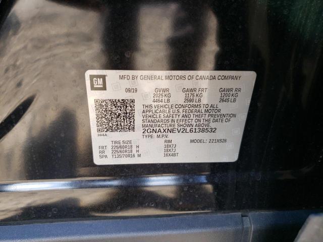Photo 10 from auction – 2020 CHEVROLET EQUINOX PR with VIN 2GNAXNEV2L6138532