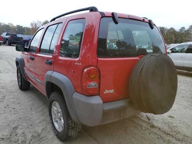 Photo 3 from auction – 2002 JEEP LIBERTY SP with VIN 1J4GL48K22W188582